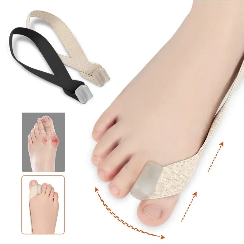 Hallux Valgus Corrector by Povei: Toe Separator & Straightener for Pain Relief & Alignment