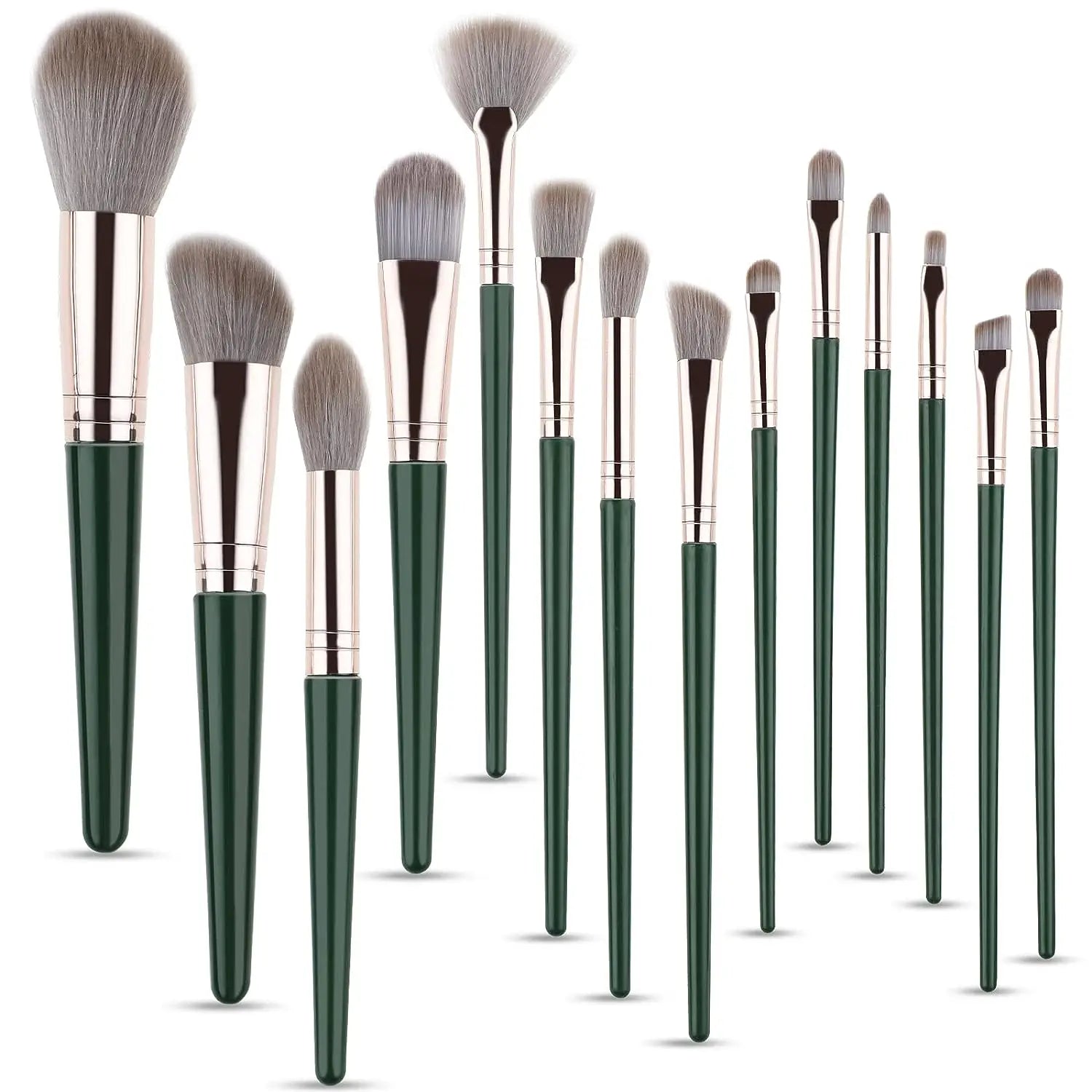 Povei 14pcs Makeup Brush Set - Multi Function Beauty Tool