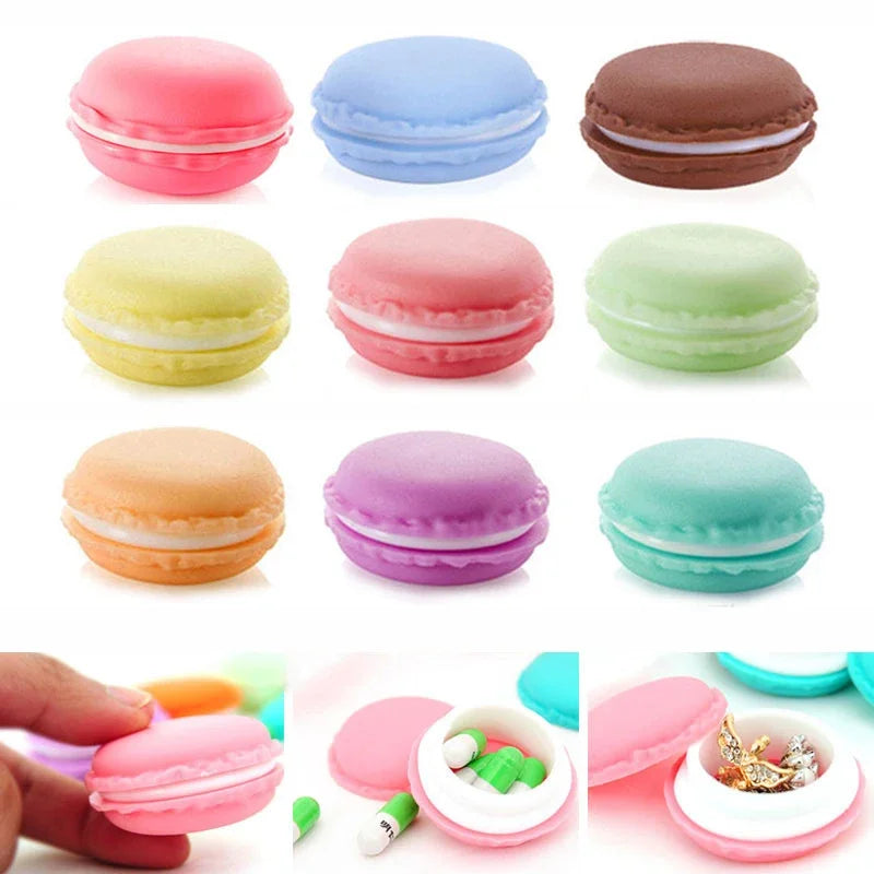 Povei Candy Color Pill Case Medicine Box 6 Colors Splitter