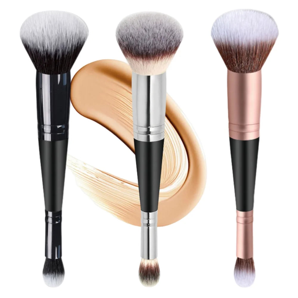 Povei Dual Head Makeup Brush Set for Seamless Beauty Application