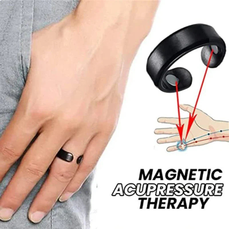 Povei Snore Stopper Ring Magnetic Therapy Acupressure Treatment Anti Snoring Sleep Aid