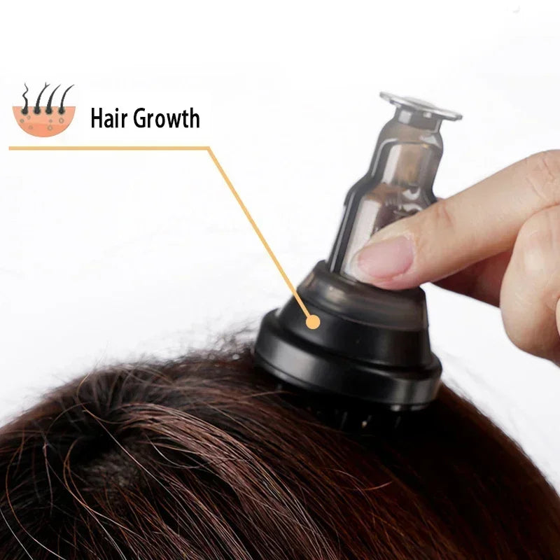 Povei Scalp Massager Comb for Hair Growth Serum Oil Nourish - Portable Hair Roots Massage