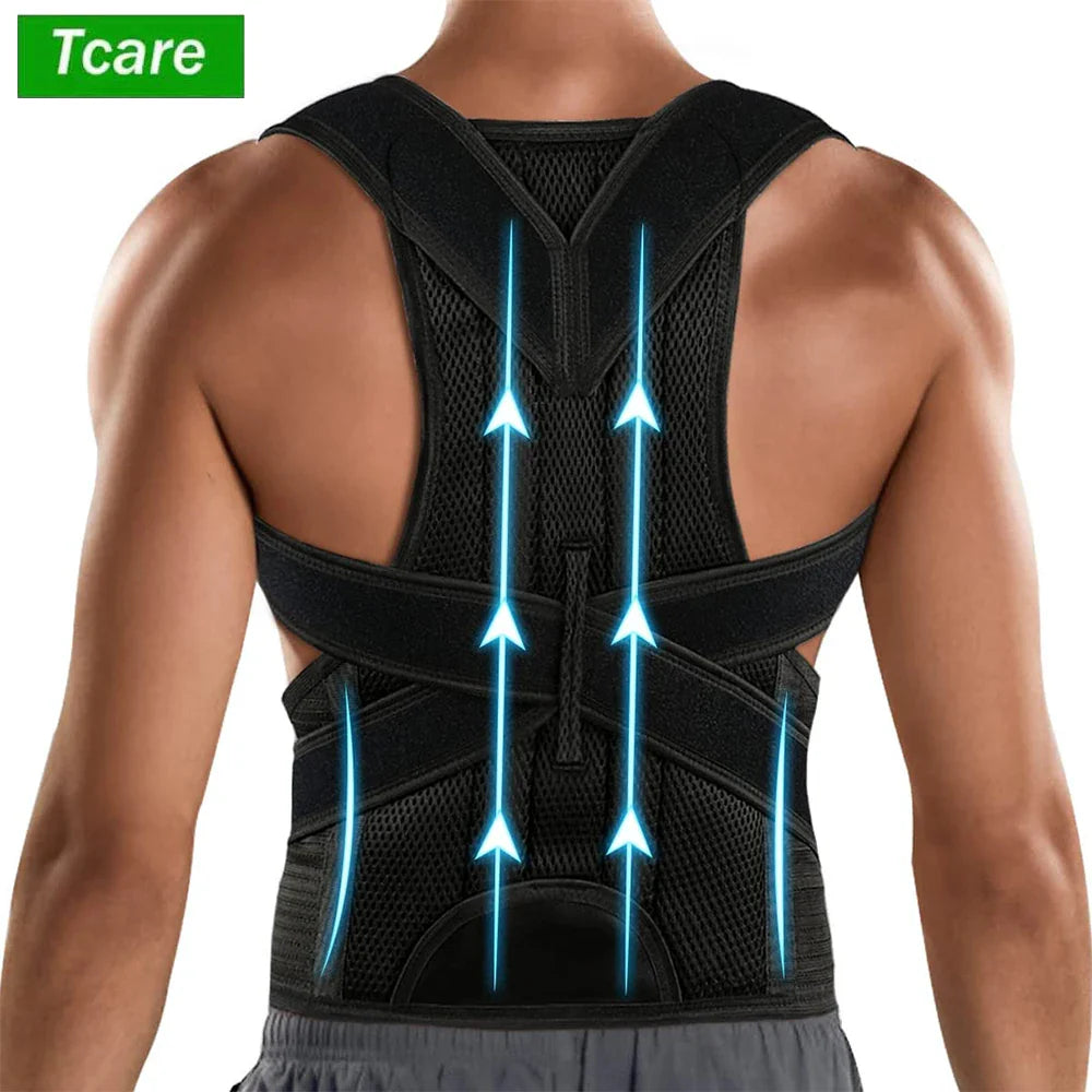 Back Pro by Povei - Posture Corrector for Lumbar Support and Upright Alignment