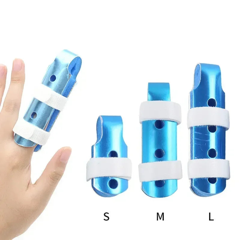 Povei Aluminum Finger Splint Brace for Broken Finger, Sprain, Fracture - Pain Relief & Joint Immobilization