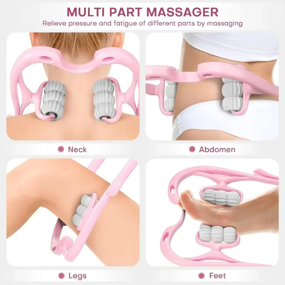 Povei Deep Tissue Neck & Shoulder Handheld Massager for Muscle Relief