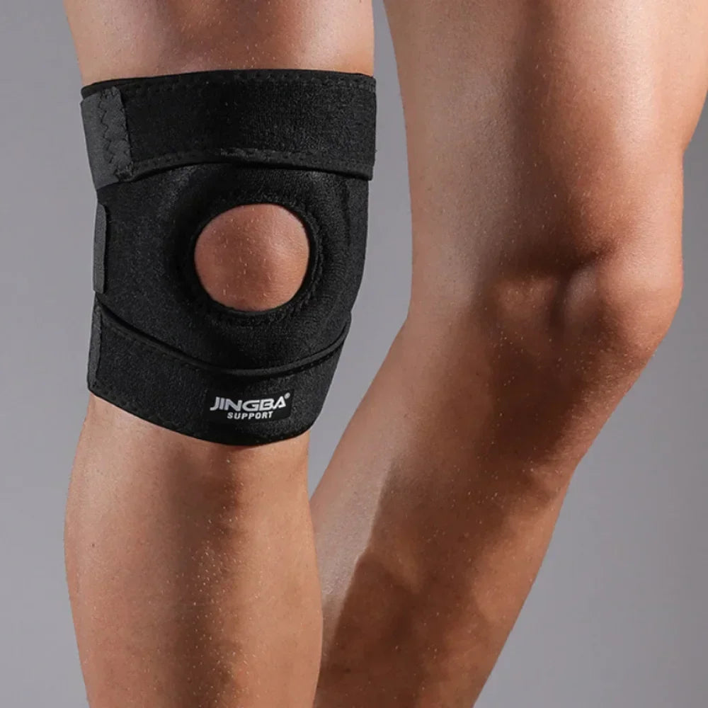 Povei Adjustable Compression Knee Support Brace for Sports - Stabilizing & Breathable