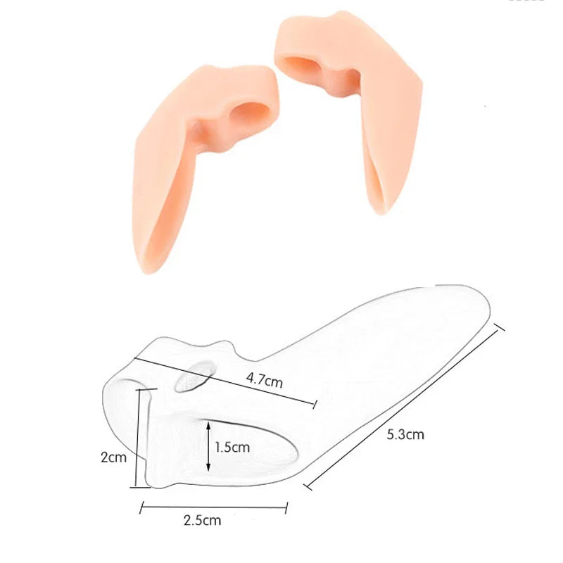 Povei Big Toe Separator Hallux Valgus Corrector Orthotics for Bunion Alignment