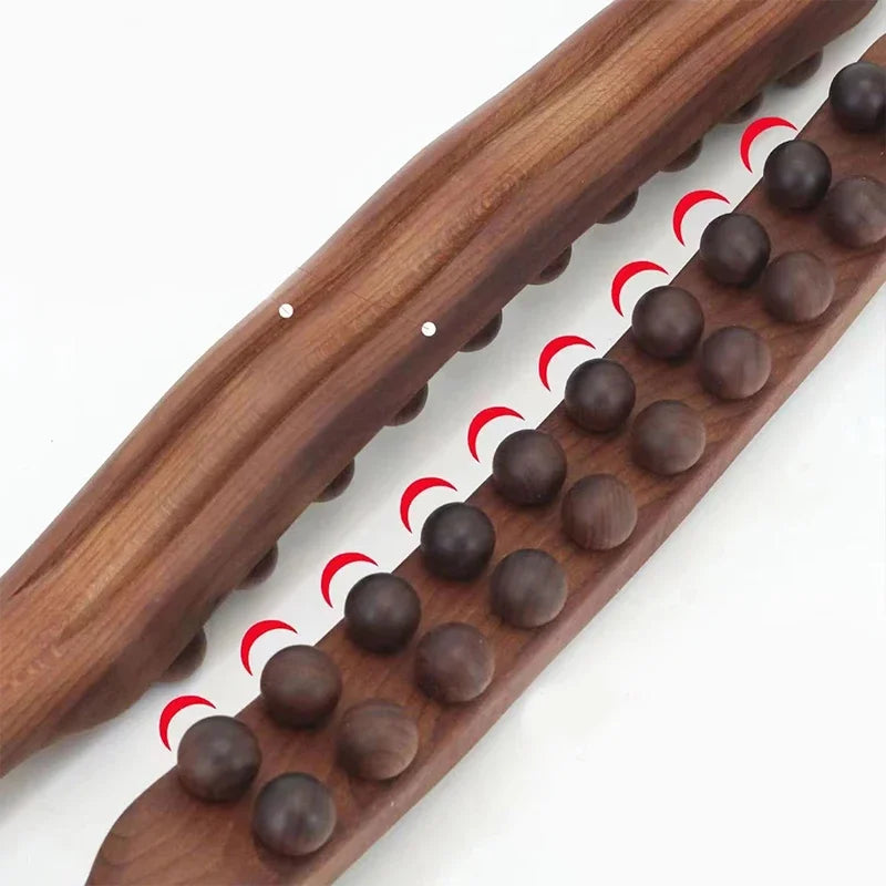 Povei Wood Gua Sha Massage Stick for Muscle Relaxing and Tension Relief