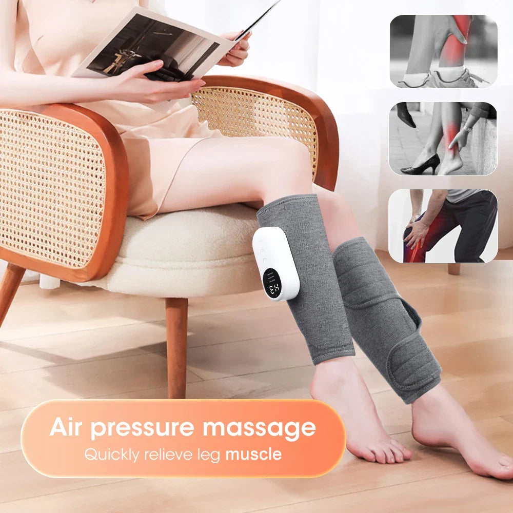 Povei 360° Air Pressure Calf Massager: Muscle Relaxation & Blood Circulation Booster