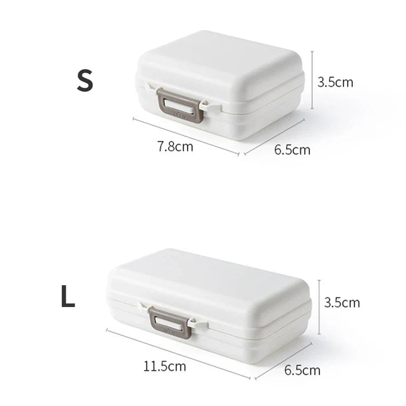 Povei Weekly Pill Case Organizer for Easy Medication Management