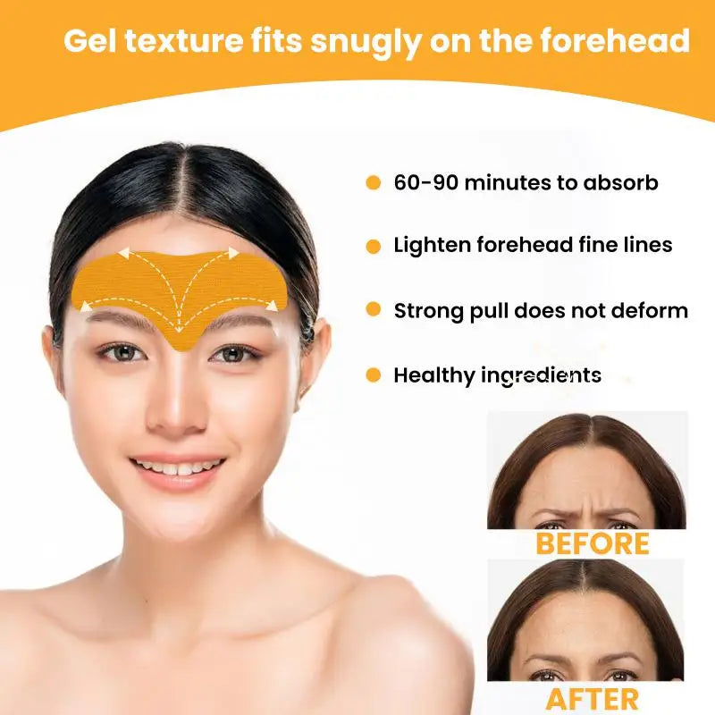 Povei Firming Forehead Gel Patches for Anti-Wrinkle & Frown Line Removal