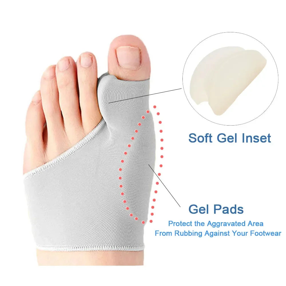 Povei Bunion Corrector Toe Separator Hallux Valgus Orthotics Straightener for Feet