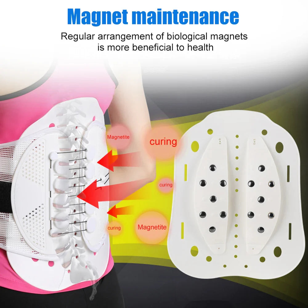 Povei Adjustable Arch Back Support Belt for Herniated Disc & Sciatica