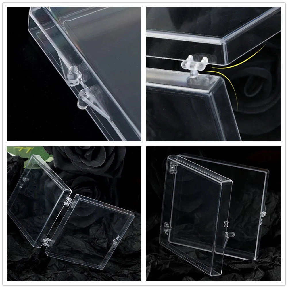 Povei Clear Acrylic Nail Storage Box