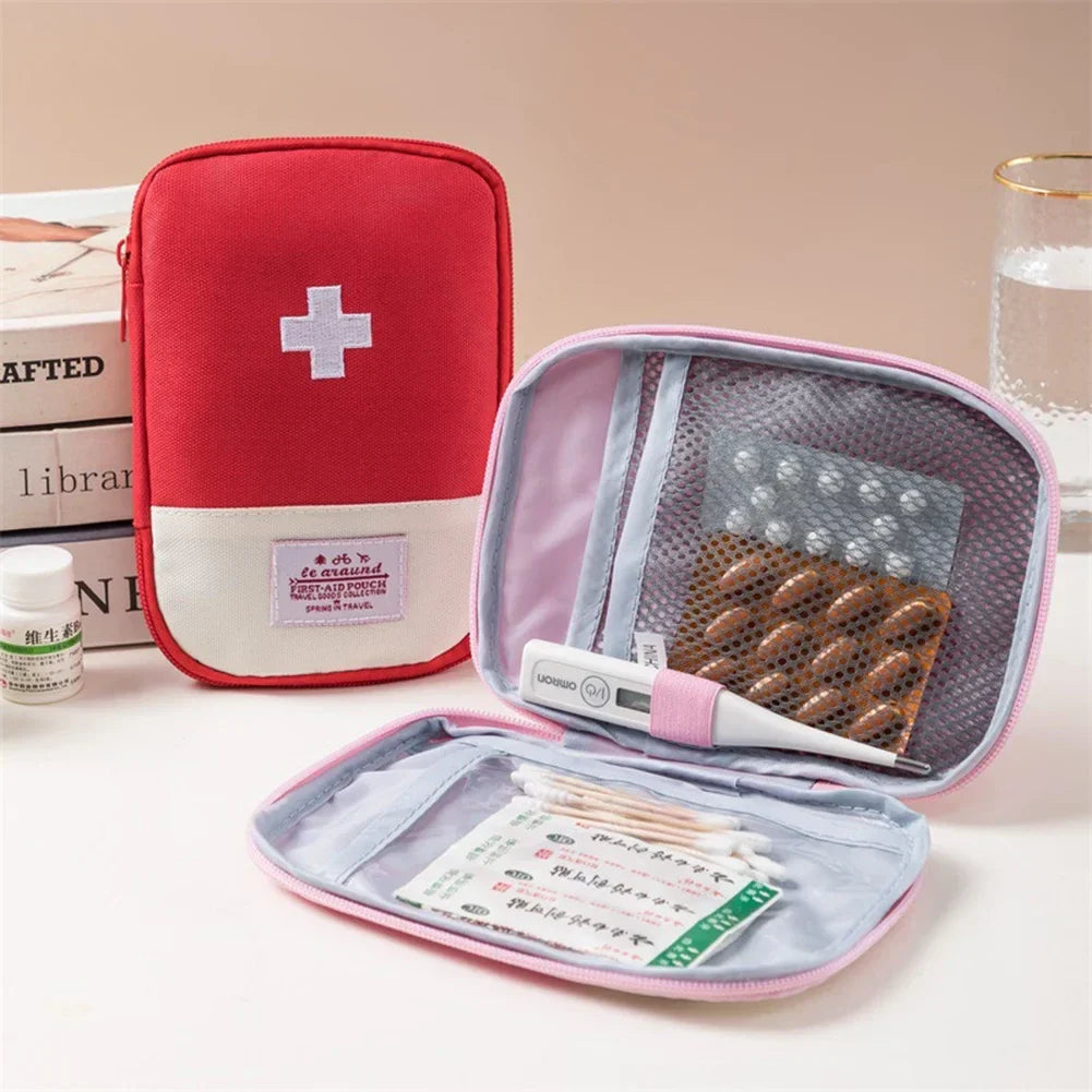 Povei Portable Medicine Bag First Aid Kit Organizer Case with Pill Storage