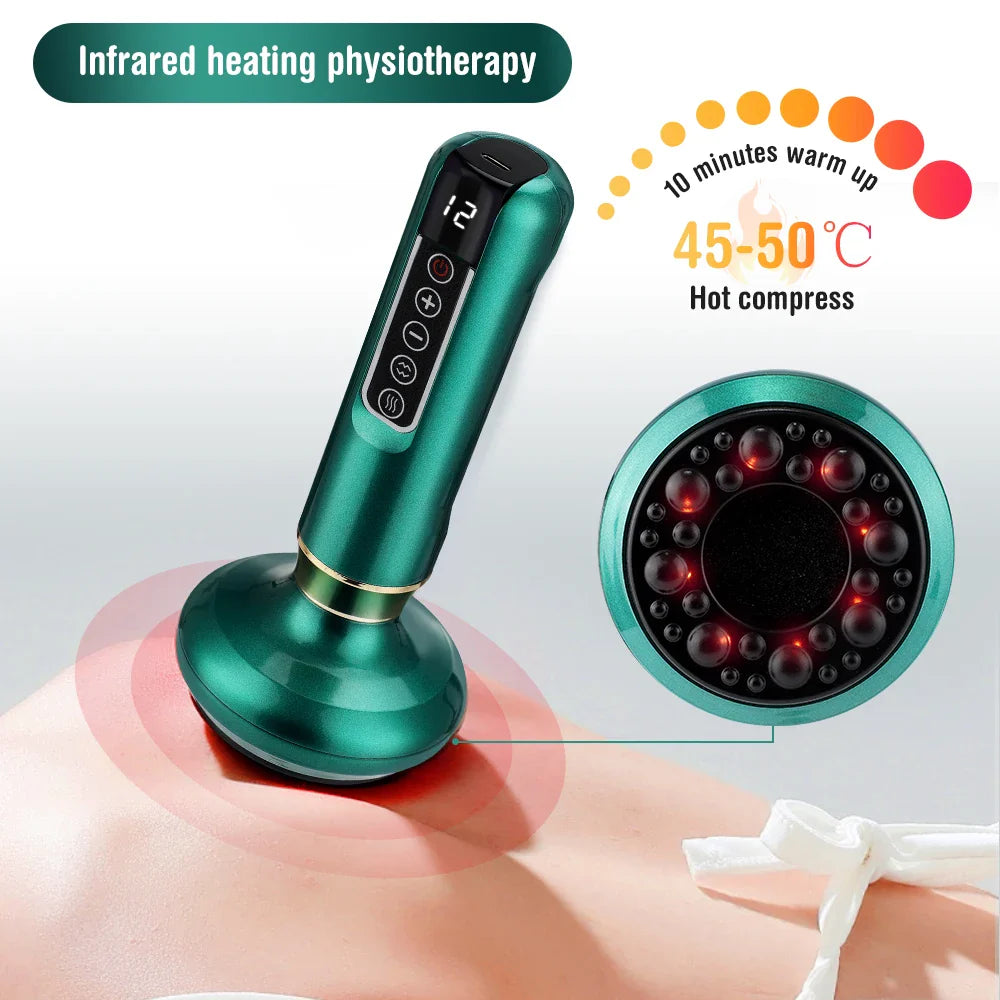 Povei Electric Cupping Massager for Slimming and Anti-Cellulite Therapy