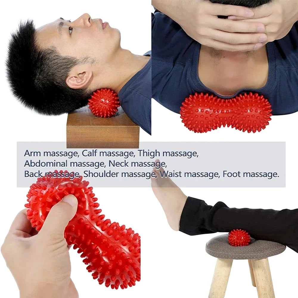 Povei Peanut Massage Ball for Deep Tissue Muscle Relaxation