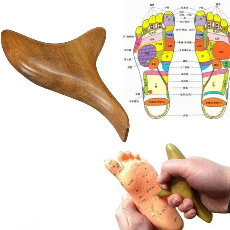 Povei Wood Therapy Massage Tools for Trigger Point Gua Sha Lymphatic Drainage