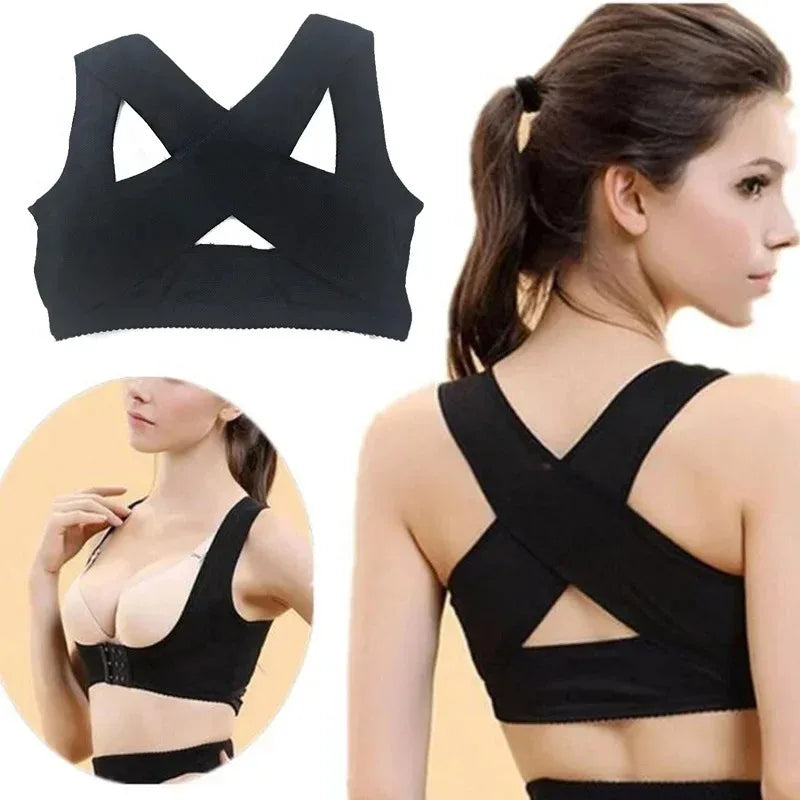 Povei Posture Corrector Brace for Women - Back Support Belt & Shoulder Pain Relief