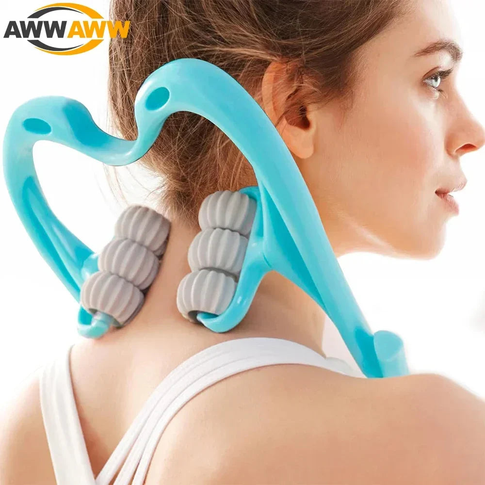 Povei Deep Tissue Neck & Shoulder Handheld Massager for Muscle Relief