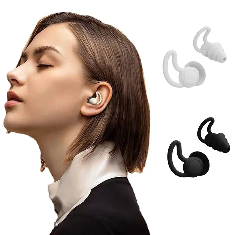 Povei Soft Silicone Ear Plugs for Noise Reduction and Sound Insulation