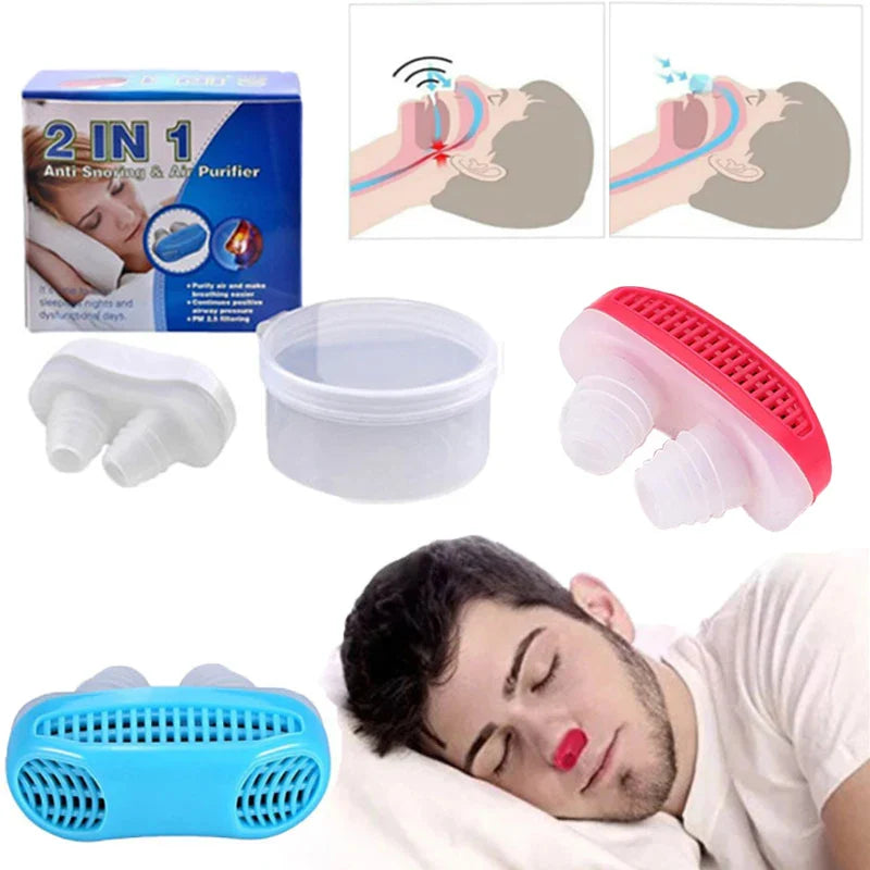 Povei Anti Snore Nose Clip Sleep Tray Sleeping Aid Device