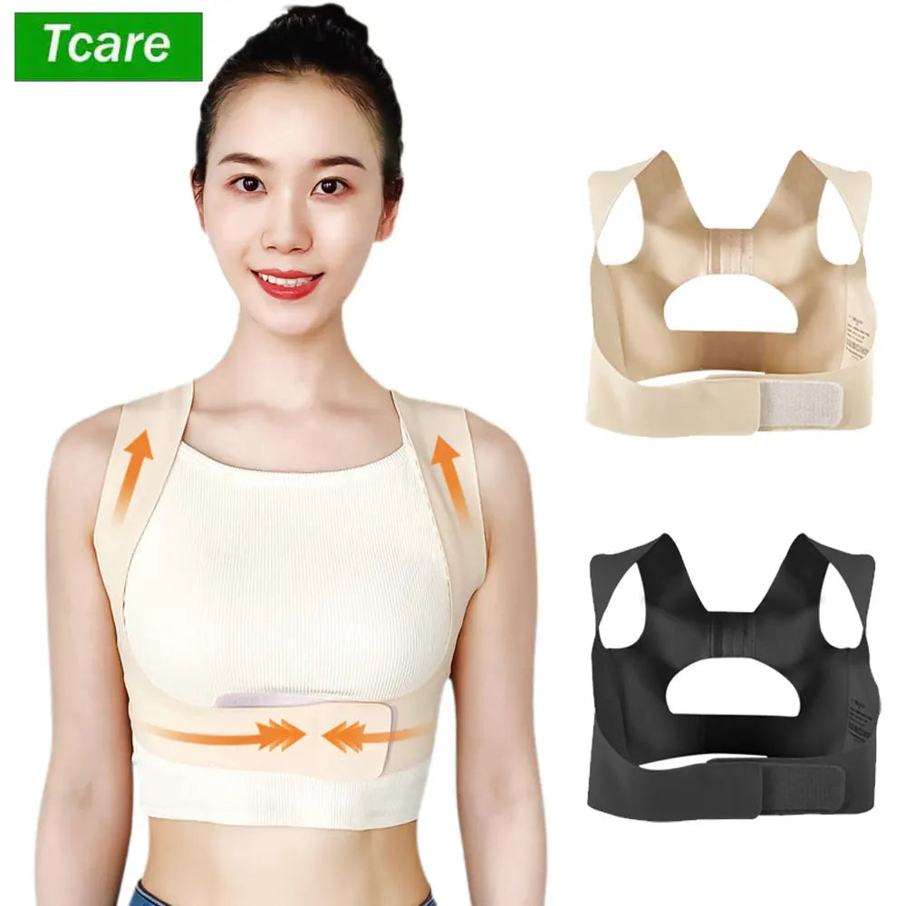 Povei Chest Brace Up Posture Corrector Back Support Bra Body Shaper