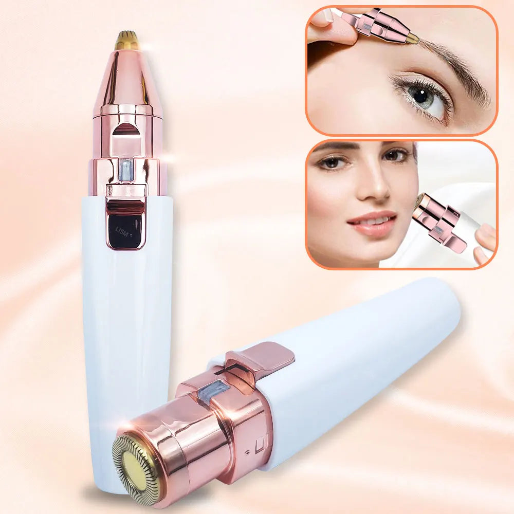 Povei Electric Eyebrow Trimmer: Painless Hair Removal for Women - Portable & Gentle