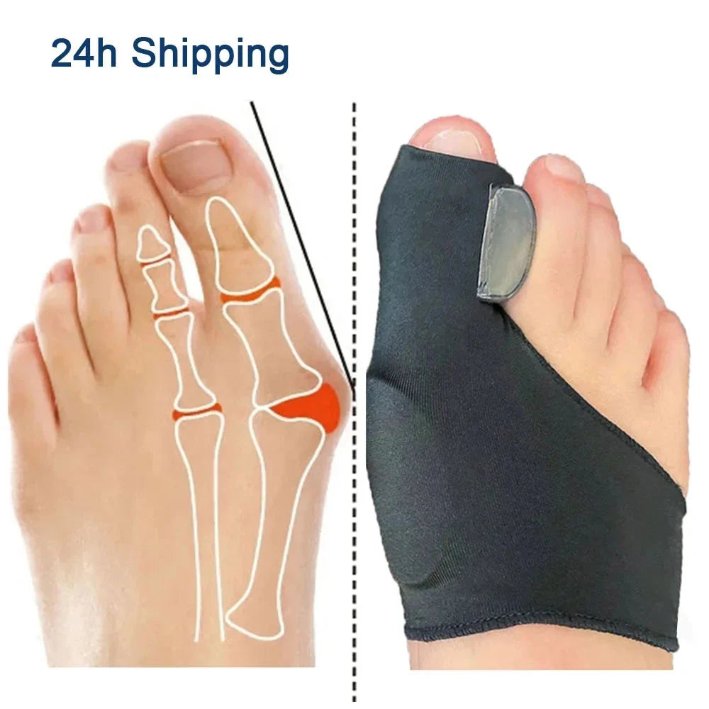 Povei Bunion Corrector Toe Separator Orthotics Set | Hallux Valgus Correction`s Orthopedic Tool