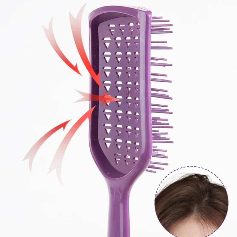 Povei Hollow Out Detangling Hair Brush Comb for Curly Wet Tangled Hair