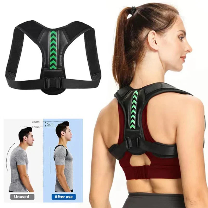 Posture Corrector by Povei: Adjustable Orthopedic Back Support for Improved Posture & Spine Alignment