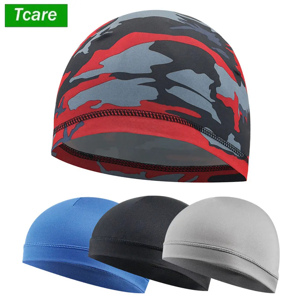 Povei Cooling Cap Helmet Liner | Sweat Wicking Beanie for Cycling, Running, Motorcycle