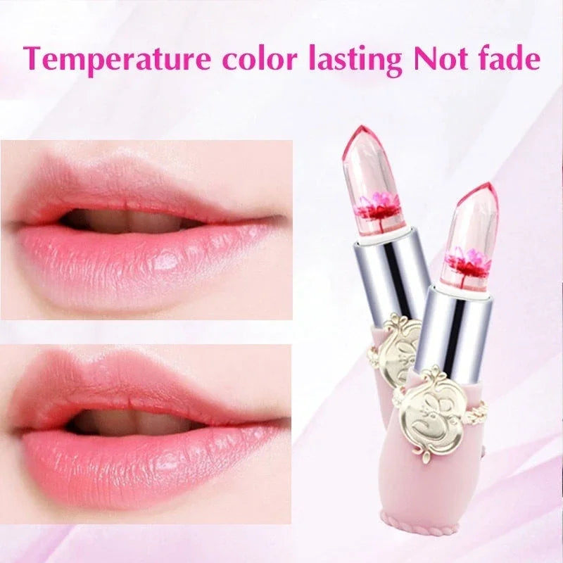 Povei Crystal Jelly Lipstick: Color Changing Moisturizing Magic Lip Balm