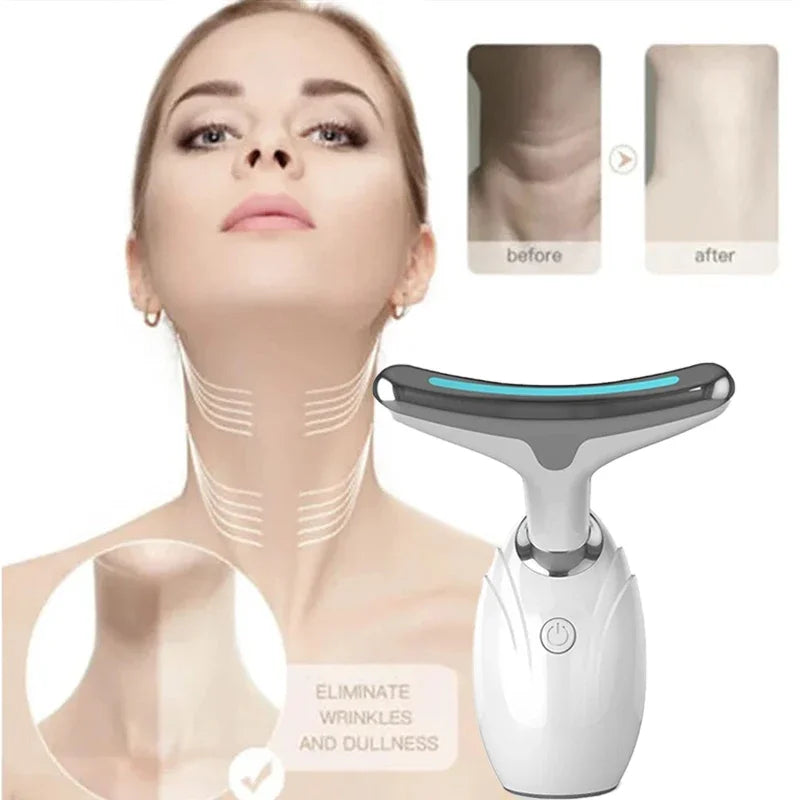 Povei Red Blue Light RF Facial Lifter Wrinkle Remover USB Device