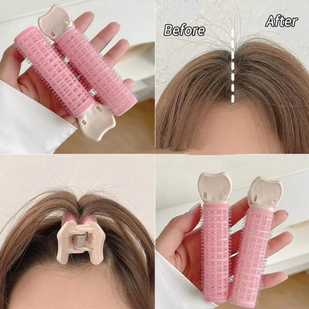 Povei Fluffy Hair Root Clip Curler for Women - Hair Styling Magic Bangs Clips