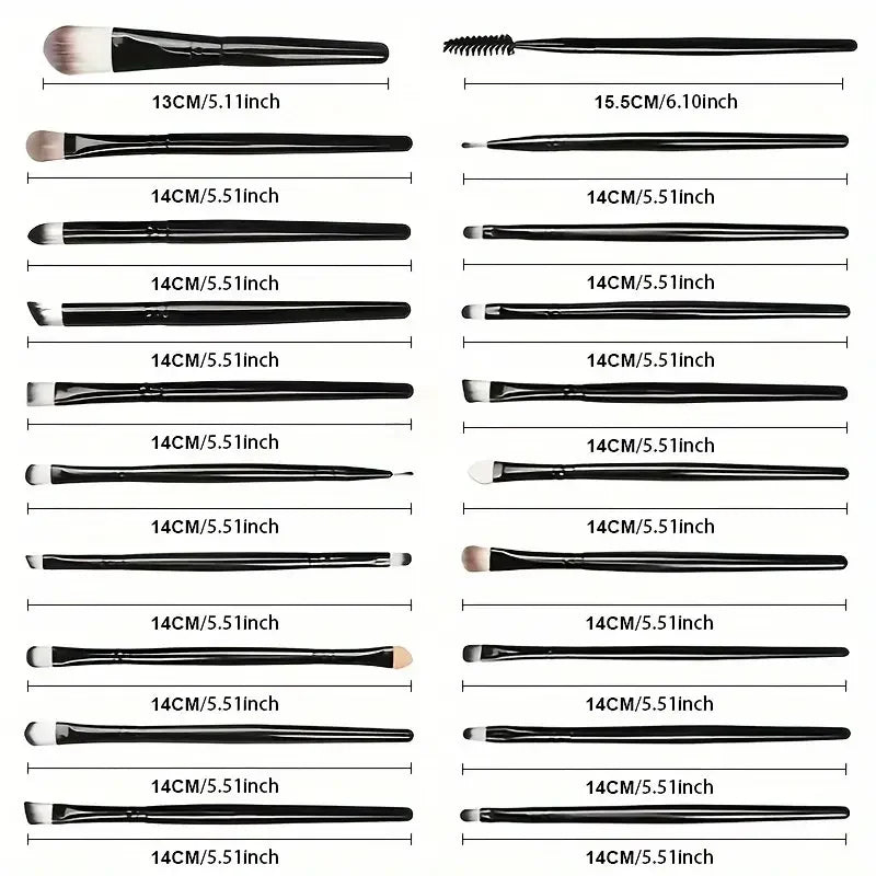 Povei 20-Piece Makeup Brush Set for Flawless Beauty Looks