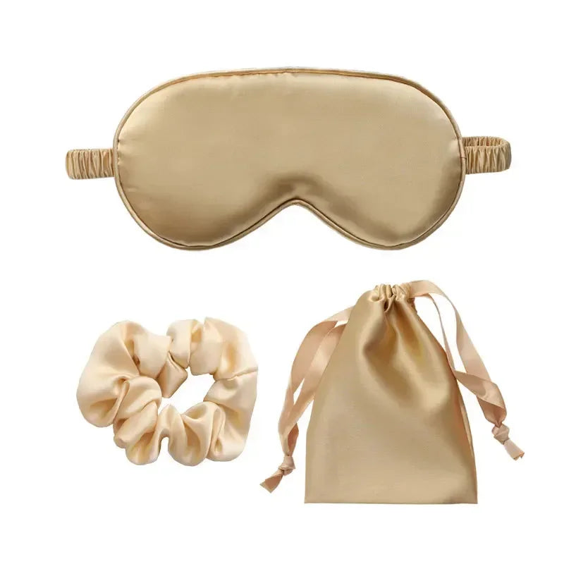 Povei Silk Sleep Eye Mask Set for Women