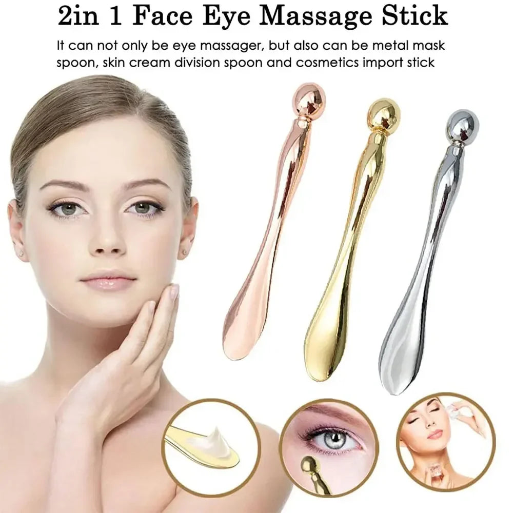 Povei Metal Eye Cream Applicator & Face Massager - Reduce Puffiness & Wrinkles