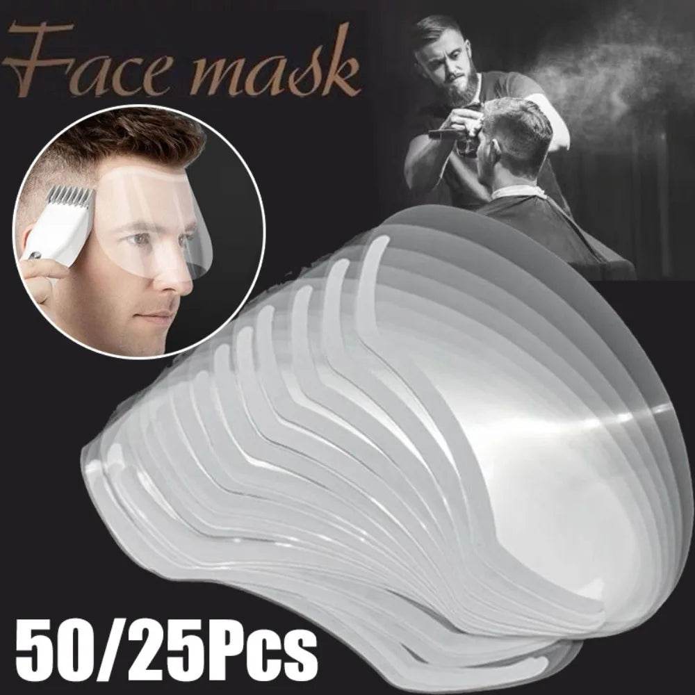 Povei Clear Face Shields: Barber & Makeup Visors for Salon Hairdressing