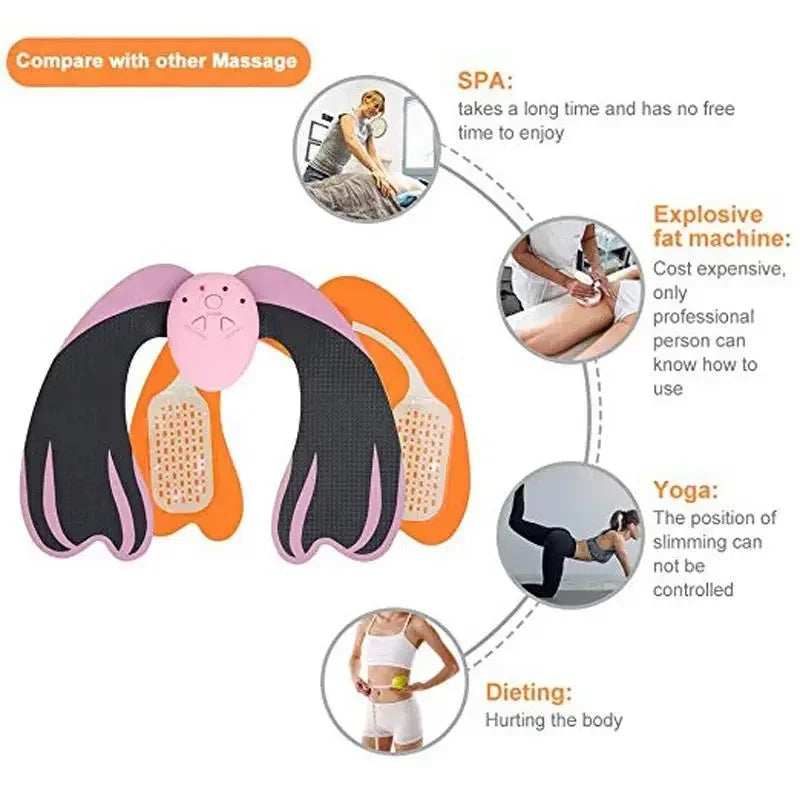 Povei Smart EMS Hip Trainer Butt Lifter Fitness Gear with Powerful Vibration