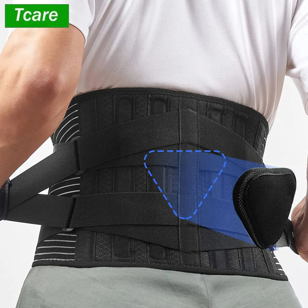 Povei Back Brace for Lower Back Pain Relief - Unisex Gym Lumbar Support