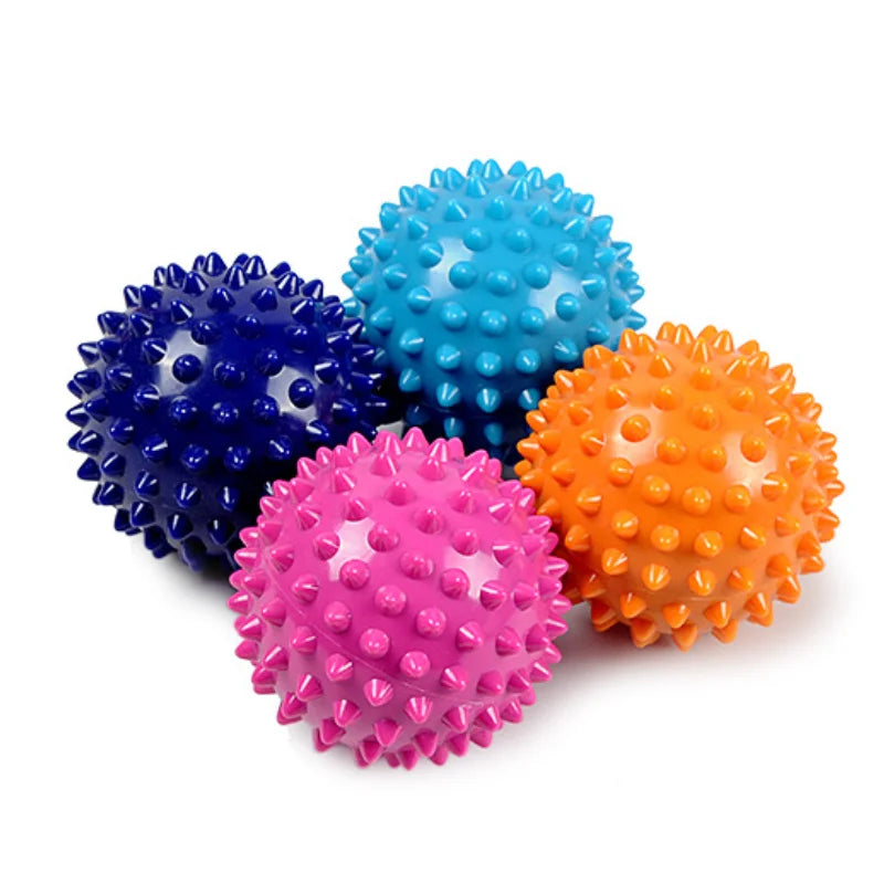 Povei Spiked Massage Ball for Hand Foot Pain Relief & Plantar Fasciitis Trigger Point Massage