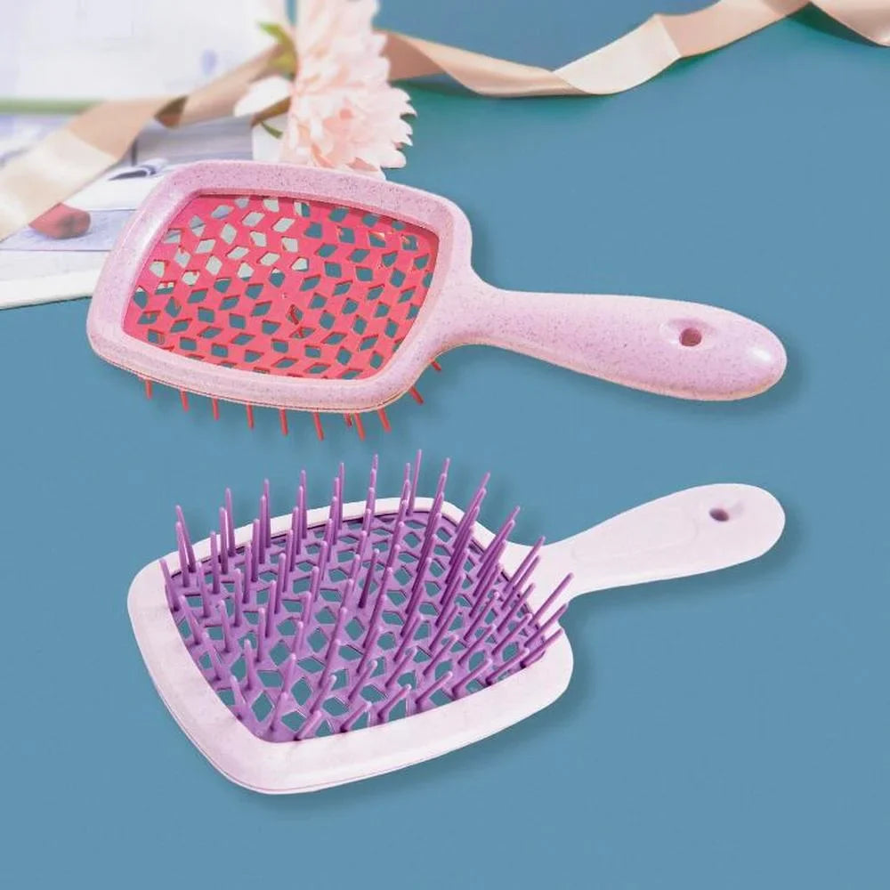 Povei Detangling Hair Brush Massage Comb for Curly Hair - Styling Tools