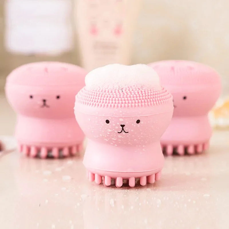 Povei Octopus Silicone Face Cleansing Brush