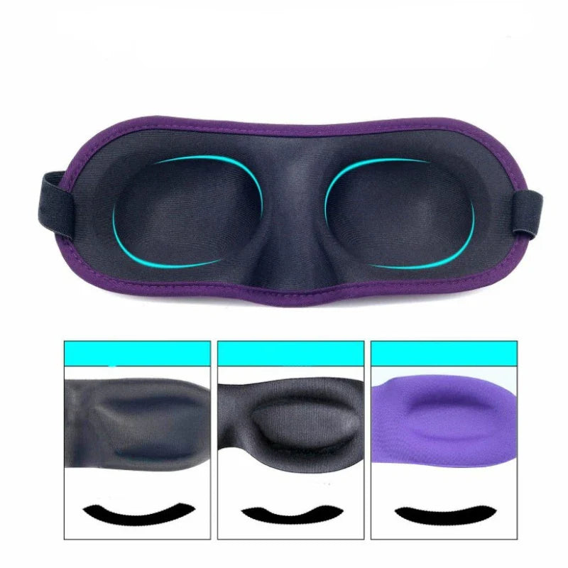 Povei 3D Sleep Mask - Natural Eye Cover Eyeshade for Better Sleep