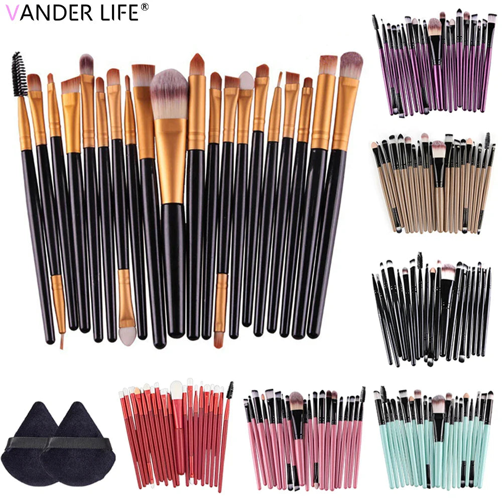 Povei 20-Piece Makeup Brush Set for Flawless Beauty Looks