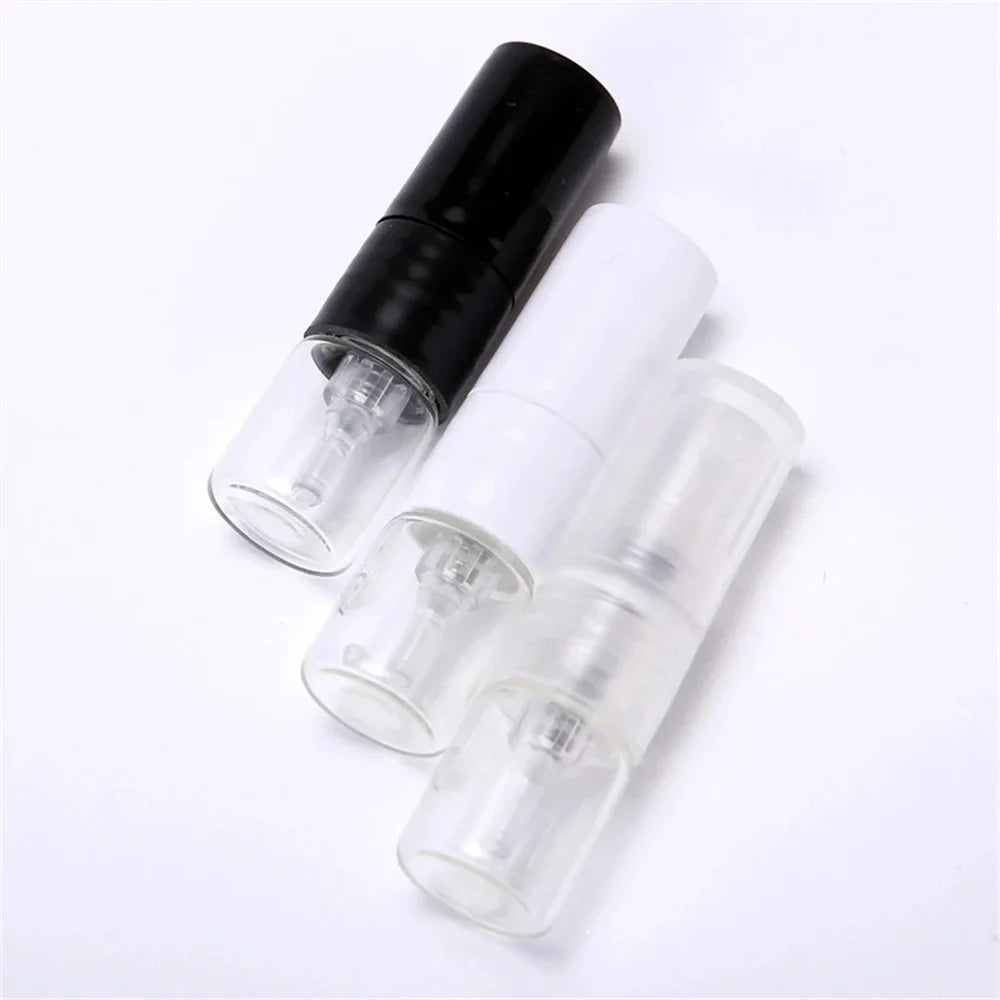 Povei 1ml Mini Glass Spray Perfume Bottles Travel Set