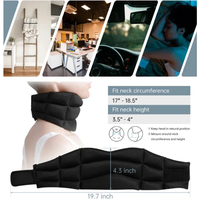 Povei Neck Support Cervical Brace for Cervical Pain Relief and Comfort