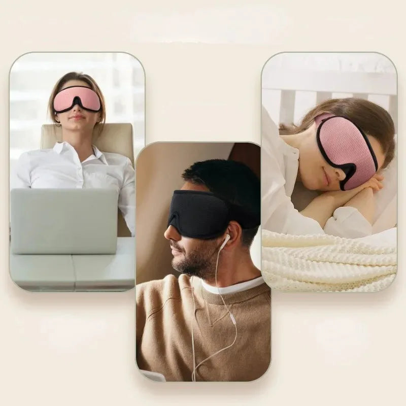 Povei 3D Soft Eye Mask Sleep Aid for Blocking Light and Enhancing Sleep Quality.