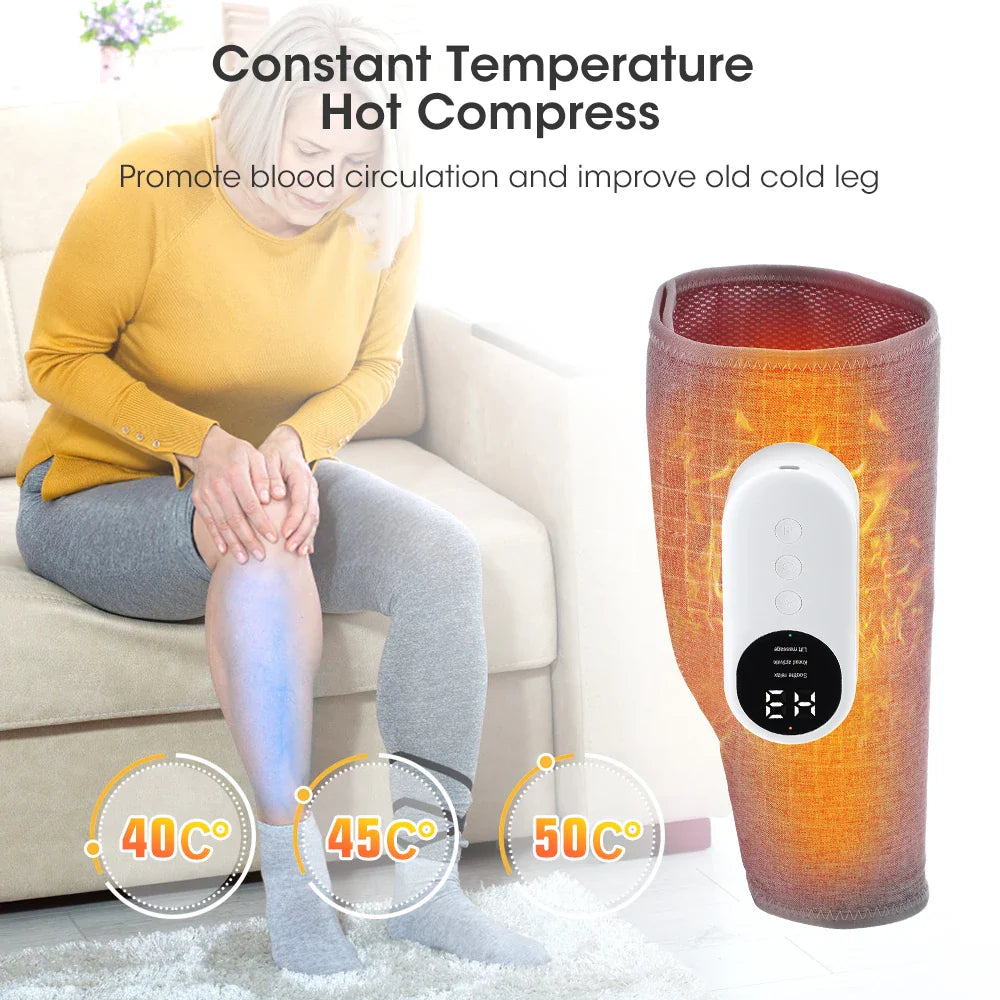 Povei Air Pressure Leg Massager for Muscle Relaxation and Improved Circulation